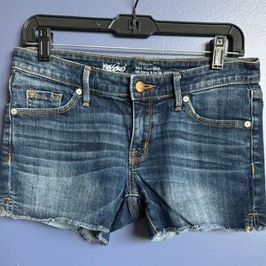 Mossimo Supply Co Blue Jean Shorts Distressed Cut-Off Style